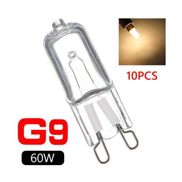 10st G9 Eco halogenlampor G9 220V 25W / 40W / 60W 60W