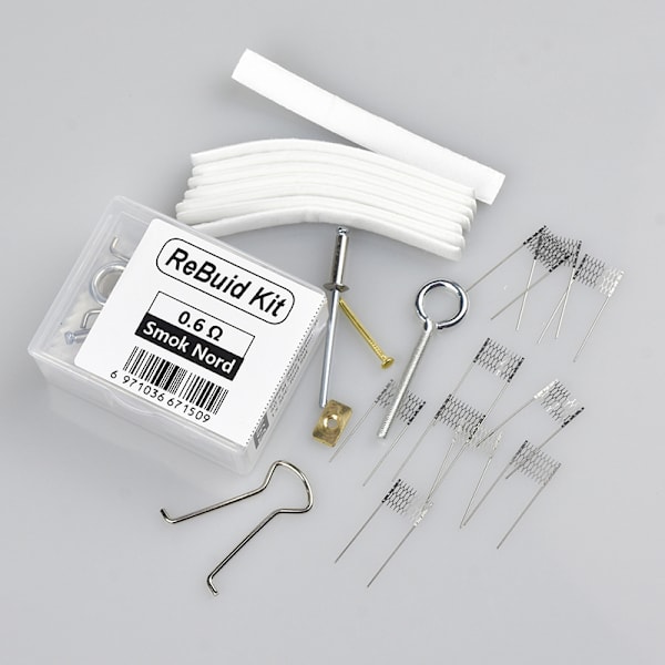 DIY Rebuild Kit 0,6ohm Mesh Coil Resistance Värmtrådsverktyg 1Set