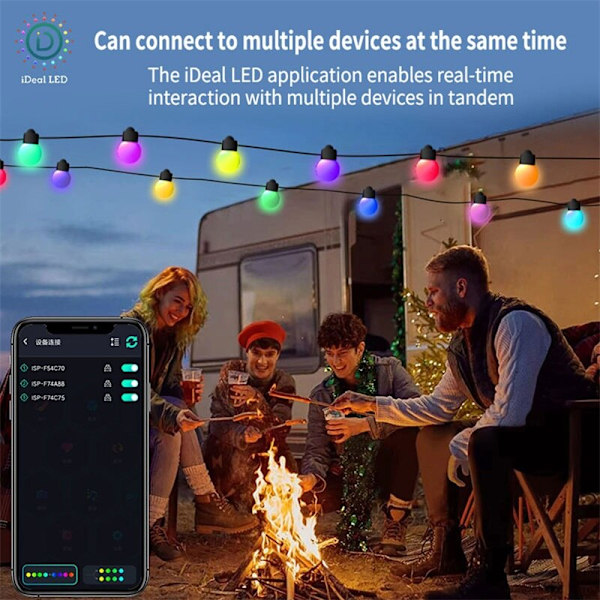 Utomhus julgran RGB String Lights dekoration 10m25leds 10m25leds