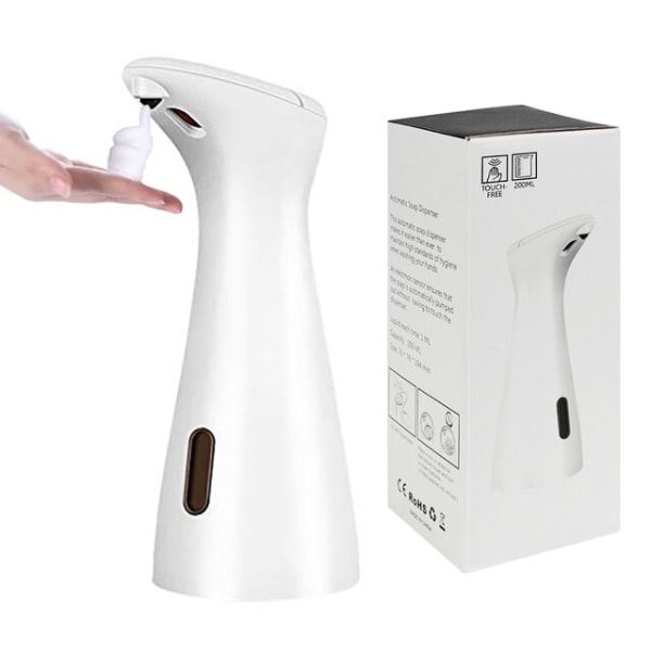 Automatisk tvålautomat Kontaktlös sensor Smart Sensing Foam vit 70*94*188mm black