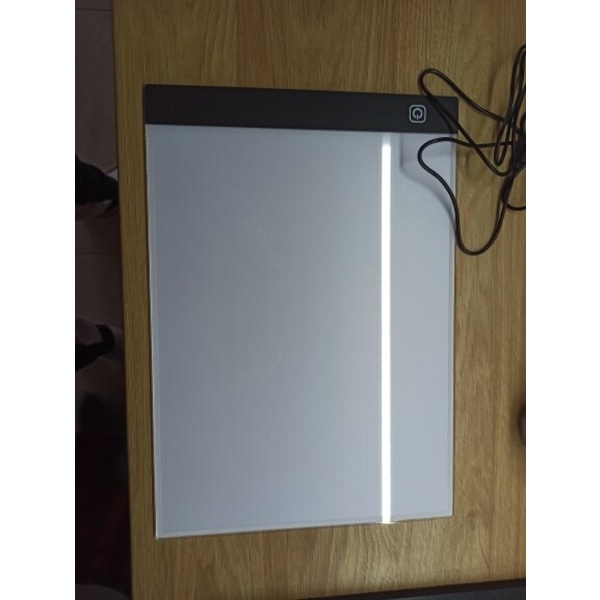 A4 LED-ritplatta Digital grafikplatta USB vit 33x23,5x0,35cm