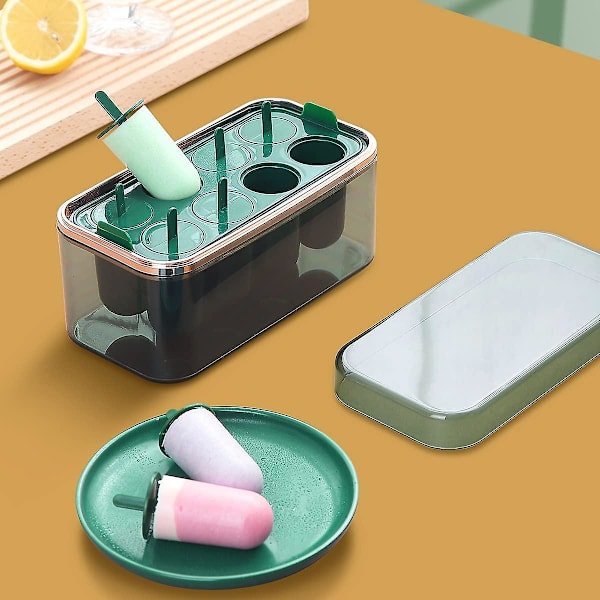 8 st Cell Popsicle Form, Easy Release Popsicle Form med islåda