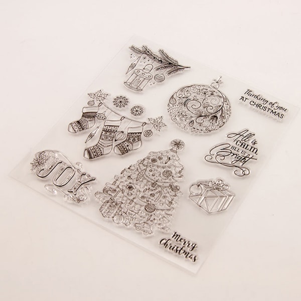 Silikon klar stämpel Transparent gummistämplar DIY Scrapbook Ch onesize
