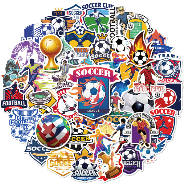 50 st engelsk fotboll fotboll graffiti klistermärke Laptop bil dekal