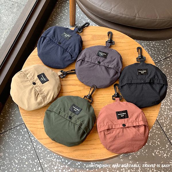 Sommarhatt Vattentät Bucket Hats Vikbar Justerbar Röd Gray