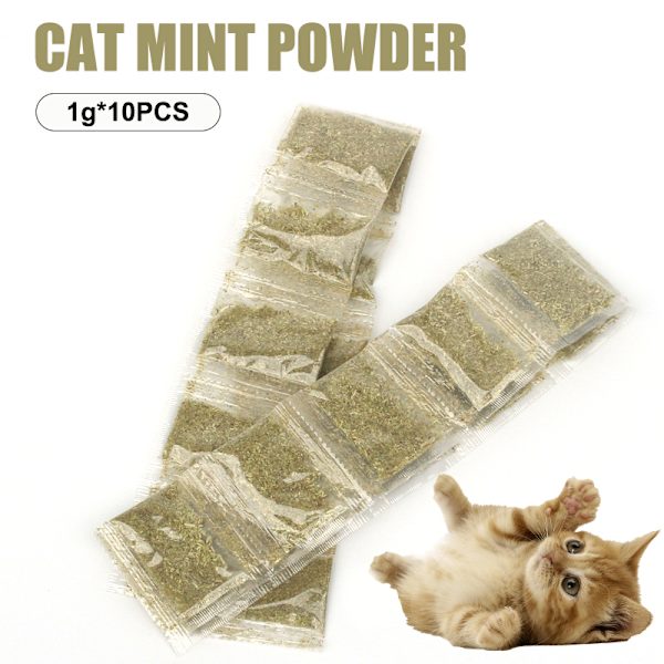 10ST Cat Mint Powder Kattmynta påse Cat Gräs ped Leaf Catnip ff9c Fyndiq