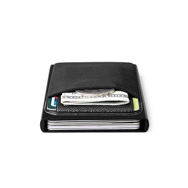 Korthållare Aluminium Metalen Portabel plånbok grå 6,3*1*10cm purple