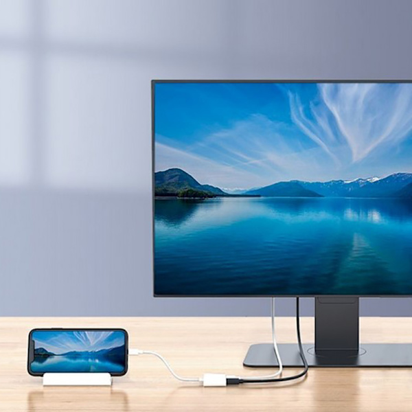 IOS till HDMI-kompatibel 2-portars splitterkabelomvandlare 1080P A White onesize