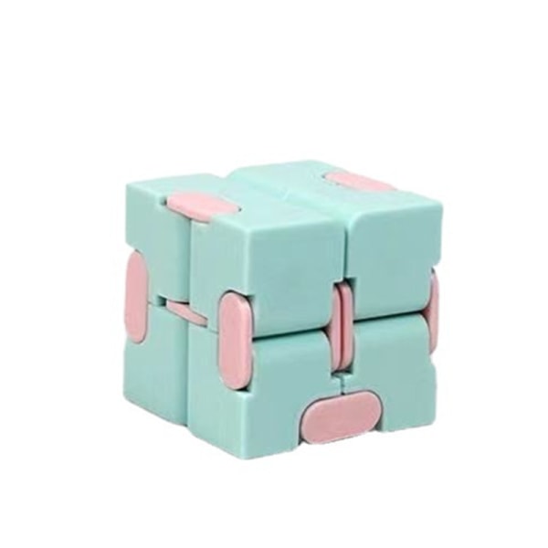 Fingertopsleksaker Infinity Cube Anti-stress dekompressionsleksaker rosa
