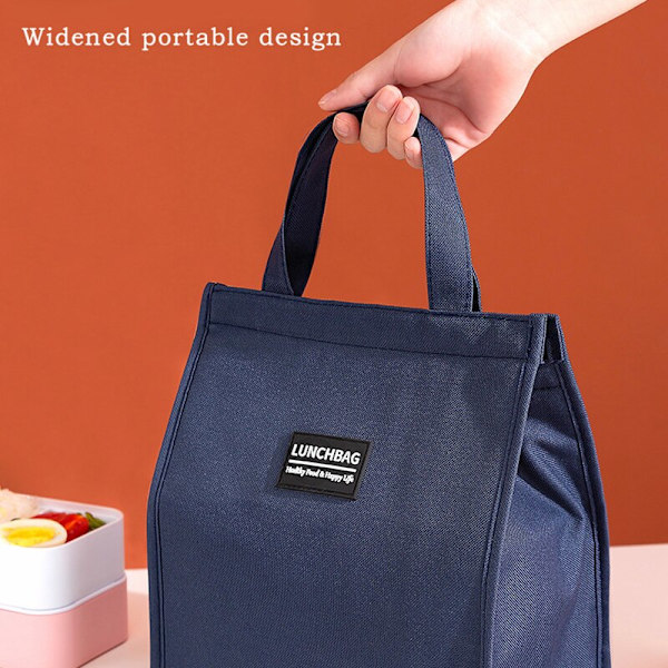 Modeisolerade Lunch Bento Box Vattentäta förpackningspåsar rosa medium bue medium