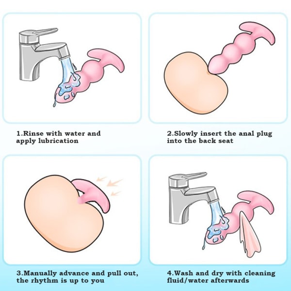 3:a/ Set Mjuk Silikon Anal Pluggar Nybörjare Anal Stimulator