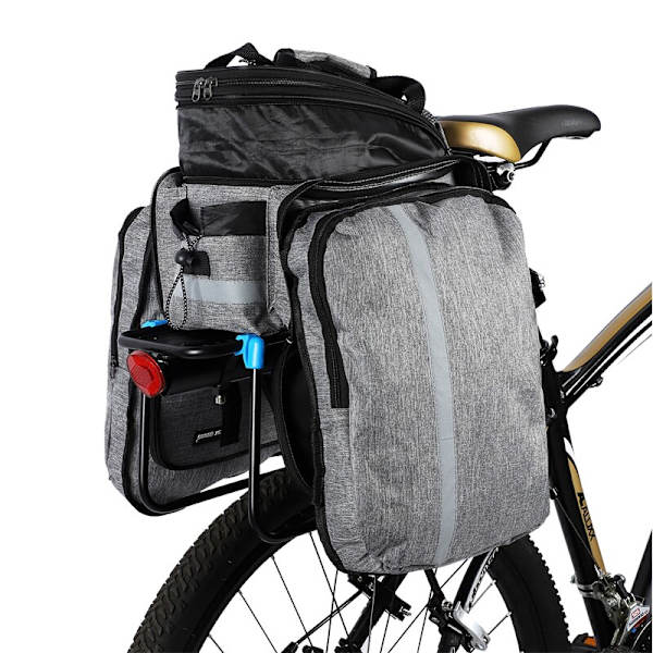Cykel Trunk Bagageväska Bärare Sadel grå 30*23*17cm gray