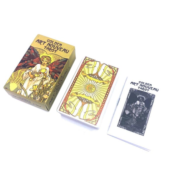 Golden Art Nouveau Tarot Card Prophecy Divination Deck Family P Multicolor en one size