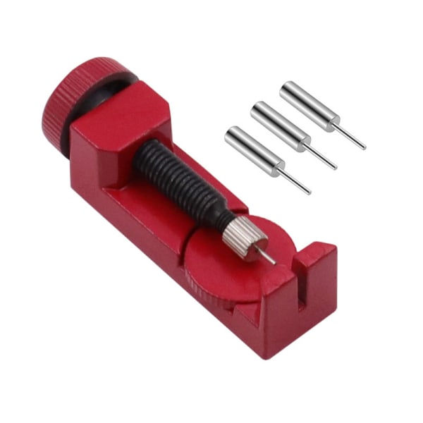 Watch Verktyg Metall Kedjestift Remover Reparation Spring Bar Tool Kit Black Red