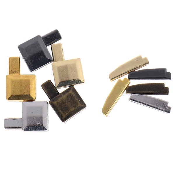 10 Set Legering Reparation Blixtlås Stopper Öppen dragkedja Gör-det-själv-sömnad Z Silver 8 Bronze 8