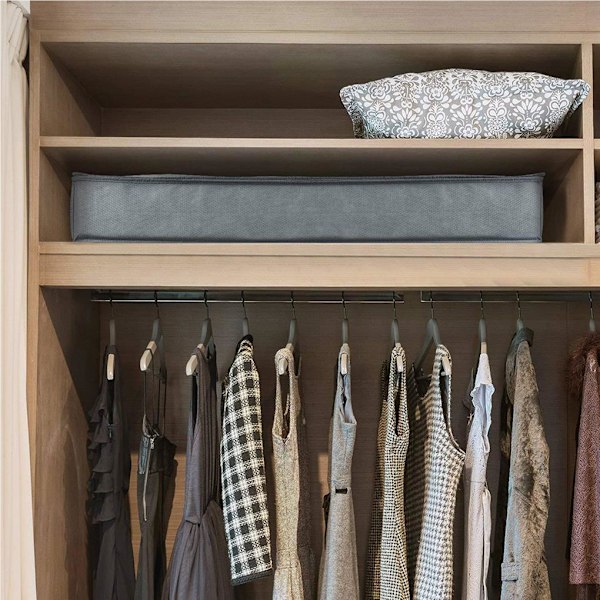 KläderFörvaringsväska Vikbar Non-woven Pouch Zipper Cabinet