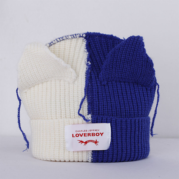 e Warm Cat Ear Wool Hat Stickad Hat A2