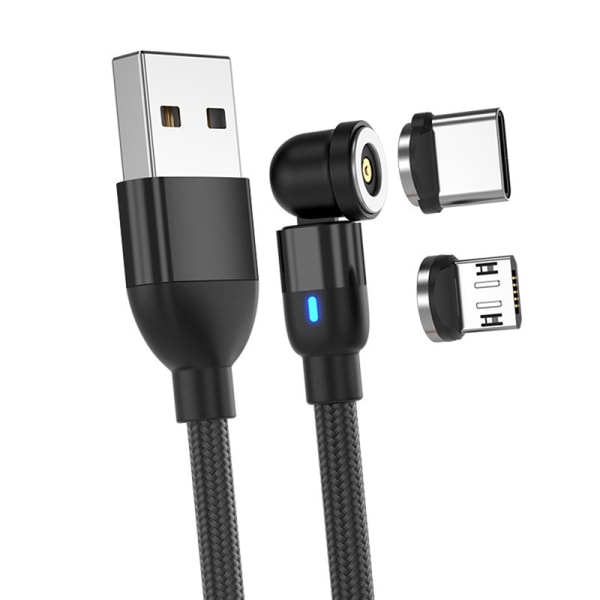 Magnetkabel Snabbladdning Micro USB Typ C för magnet Type-C Android