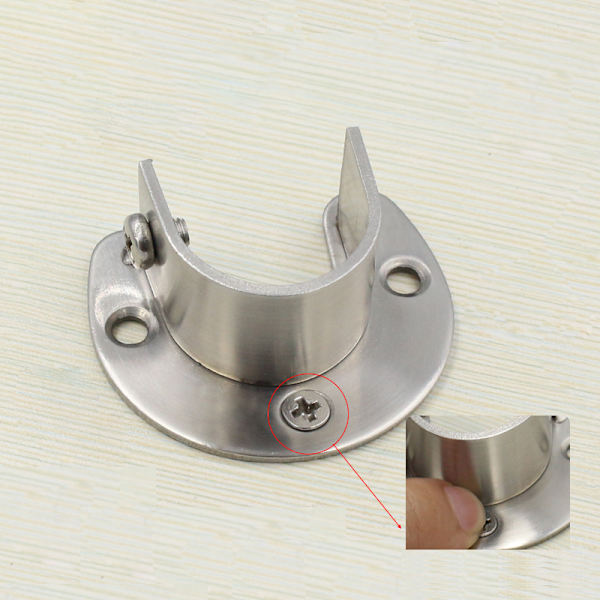 1:a garderobsfäste Heavy Duty rostfritt stål Stångsocket Fla B