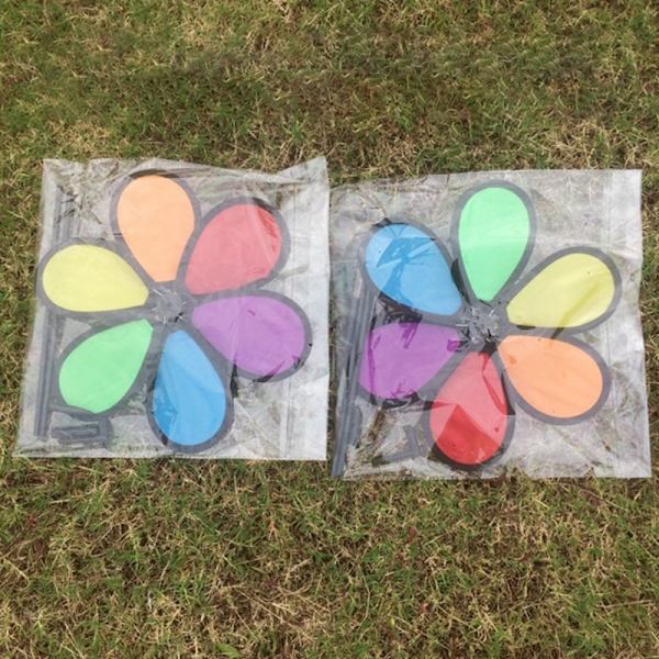 Ny färgglad Rainbow Dazy Flower Spinner Wind Windmill Garden Y onesize