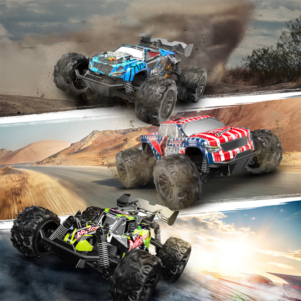 20KM/H Power Motor 2.4G RC Drift Car Truck leksak Anti-Crash Green