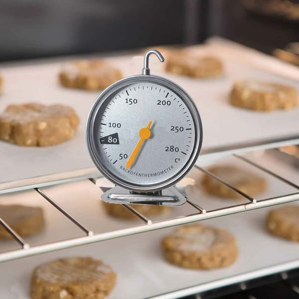 Hängbakning BBQ Matlagning Kött Rostfritt stål Ugnstermometer silver 7*9cm