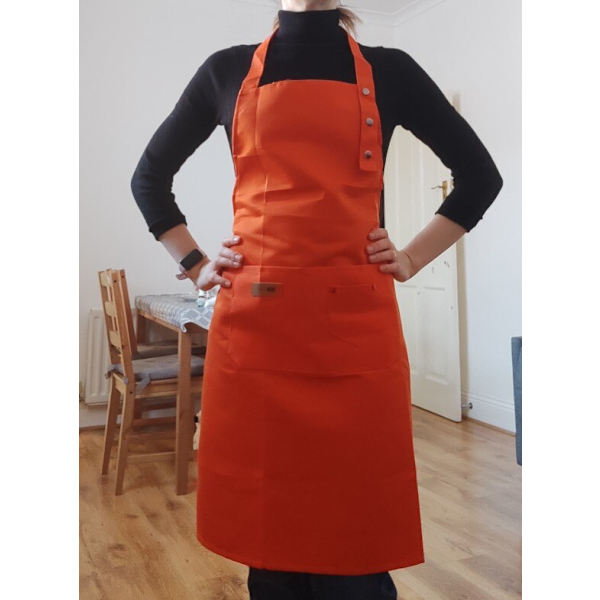 kök grillbar förkläde svart orange