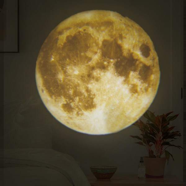 Stjärnprojektor LED Jord-/månlampa Galaxy Light Projektor måne 4,5*2,8*2,5 cm moon