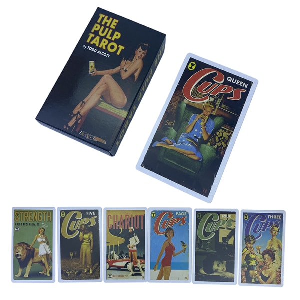 12*7CM The Pulp Tarot Card Prophecy Fate Deck Party Board Game