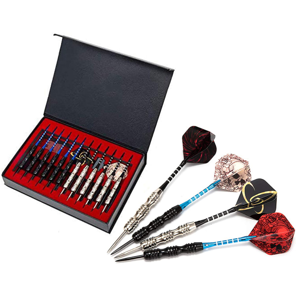 Dart Set-12 Steel Tip Dart Komplett med