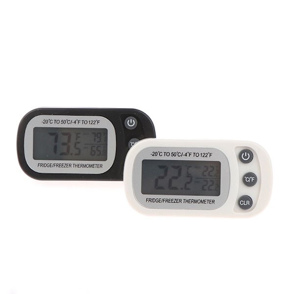 Elektronisk digital kyltermometer Svart