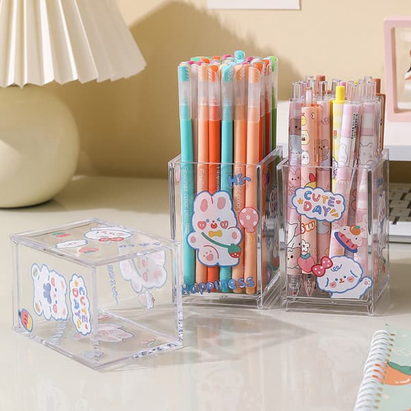 Make Up Organizer Plast Makeup Borste Pot Borstar Förvaring För B B