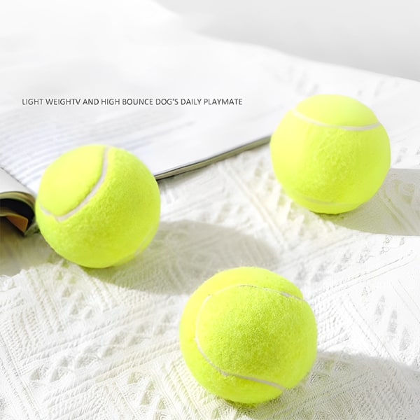 Tennisboll för hundtuggleksak Pet hund interaktiva leksaker