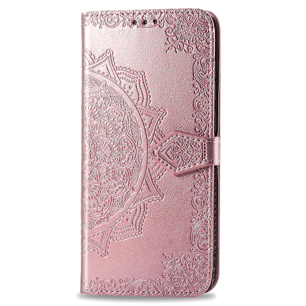 Kompatibel med Iphone 13- case Cover Emboss Mandala Magnetic Flip Protection Stötsäker - Rose Gold null ingen