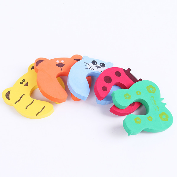 7st Finger Pinch Guard, Cartoon Animal Door Stop Soft