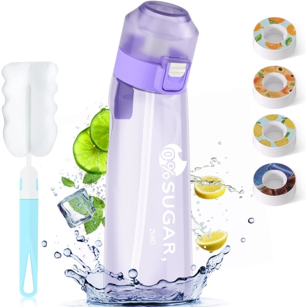 AirUp Vattenflaska 650ML Sport Air Water Up Bottle Startup Set, BPA-fre 0 Sockervattenflaska för gym och utomhus