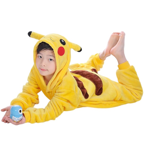 Tecknad pyjamas för barn pikachu Pyjamasparty Gul stl-130