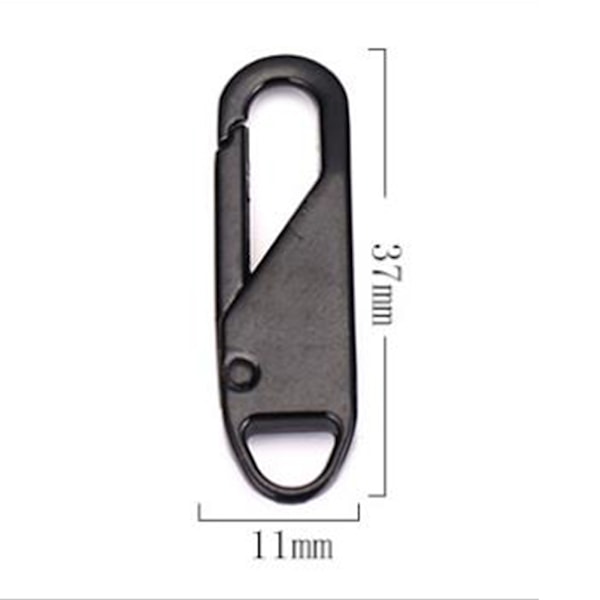 8PCS Alloy Universal Dragkedja för Kläder Zip Fixer