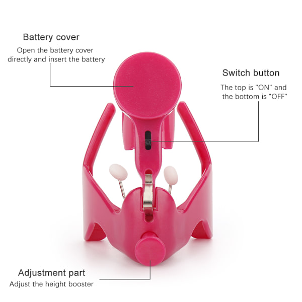 Facial Nose Corrector Lifting Shaping Bridge Uträtning rosa 7*5*7cm