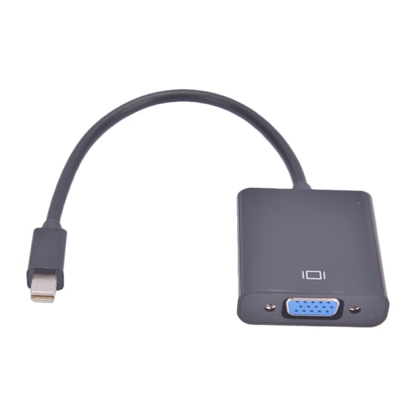 Mini DP till VGA kvinnlig portomvandlare Kabel Video Display Adapter Vit Black
