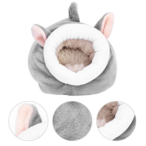 Djurbur för hamstertillbehör Djursäng Mus Cotton House Sma Grey