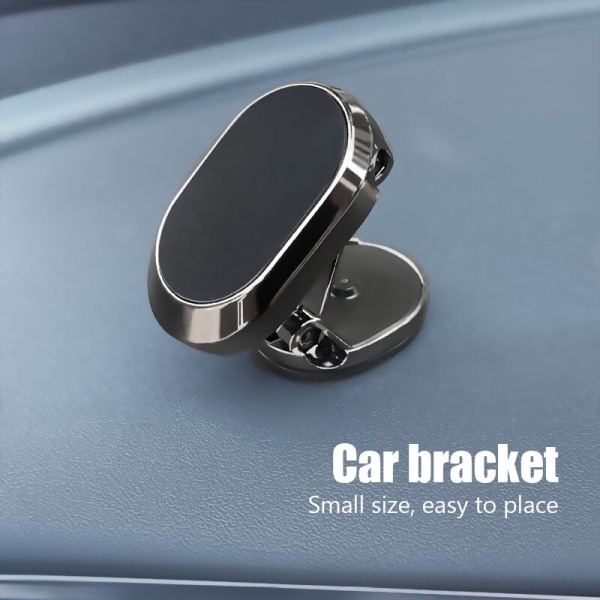 Vikbar magnetisk bil Special Navigation Car Sticky Bracket silver black
