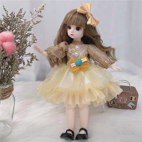30 Cm 1/6 BJD Docka Vinterklänning Set 21 Movable Makeup e Girl A5 A5