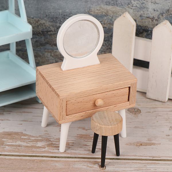 1: 12 Dockhus möbler scen ornament Mini simulering klänning A A