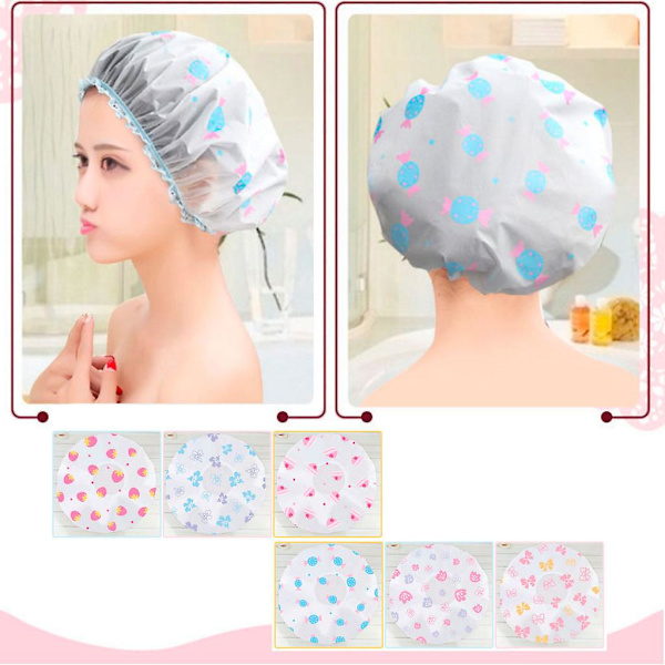 Elastisk cap Justerbar skönhetssalong Spa duschhattstillbehör