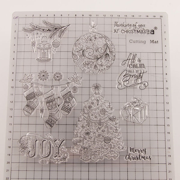 Silikon klar stämpel Transparent gummistämplar DIY Scrapbook Ch onesize