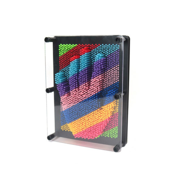 3D klonform Pin Art Shoumo färgglad modell plastleksak Röd Multicolor