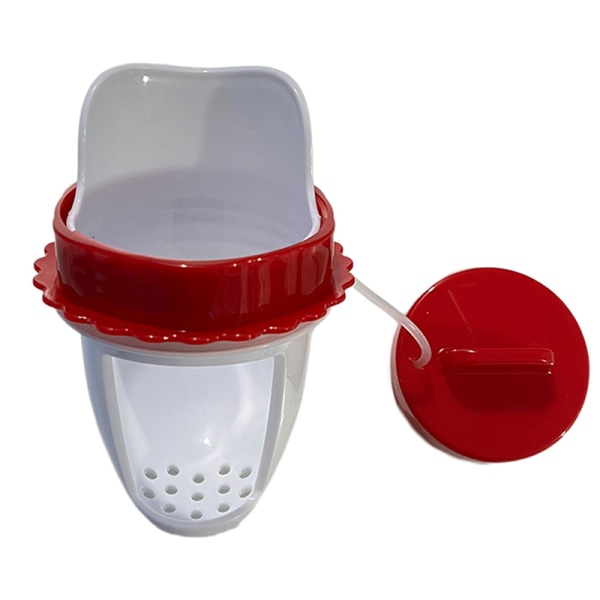 Kycklingmatare Fjäderfämatare DIY Port Plastic Gravity Feeder Röd