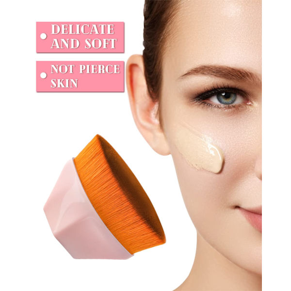 2-pack Foundation Makeup-borste med case