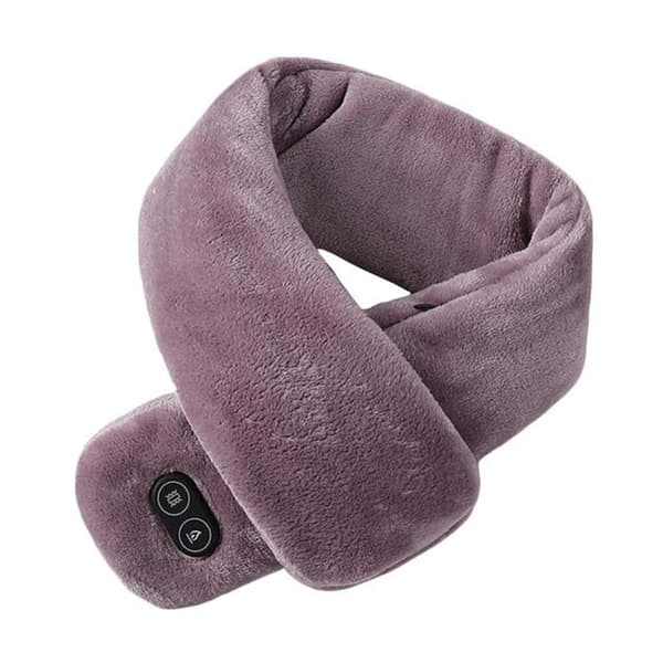 vinter smart uppvärmd massagesjal vattentät vit light  brown